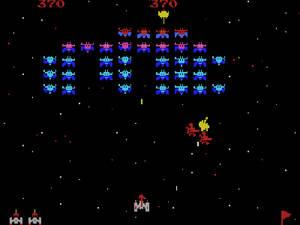 Arkadspelet Galaxian från 1979.