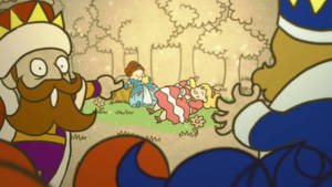 Tjocka prinsessorna i Fat Princess är väl knappast att räkna som hjältar? Snarare ska de räddas av de små soldaterna som vilken sagoprinsessa som helst.