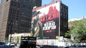 Om någon glömt när Red Dead Redemption släpps så påminner Rockstar dig. På en hel husvägg, typ.