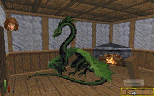 En ganska mesig drakentré, om du frågar mig. Framför brasan, liksom.