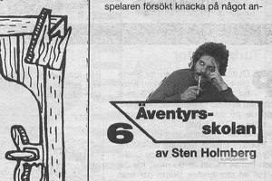 Sten Holmberg anno 1989 - från en äventyrsskola för Commodore 64.