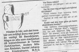 Besvärjaren Besvarar var alla äventyrs-spelares räddning innan webben fanns. Både Sten Holmberg och Göran Fröjdh fick ibland ta på sig kåpan och fundera.