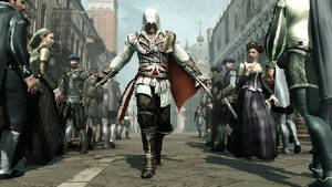 Hur bör en folkmassa reagera på att Ezio drar fram sina dolda knivar ur ärmarna? Och hur påverkar det spelet?