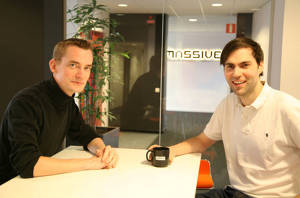 Martin Hultberg och Petter Mannerfelt på Massive.